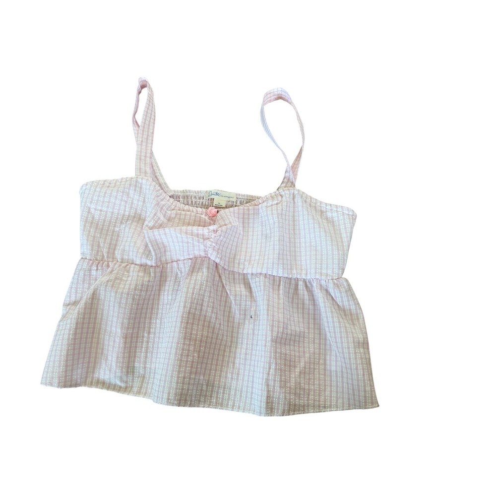 NWT Demetra Aeropostale pink striped floral baby doll‎ tank